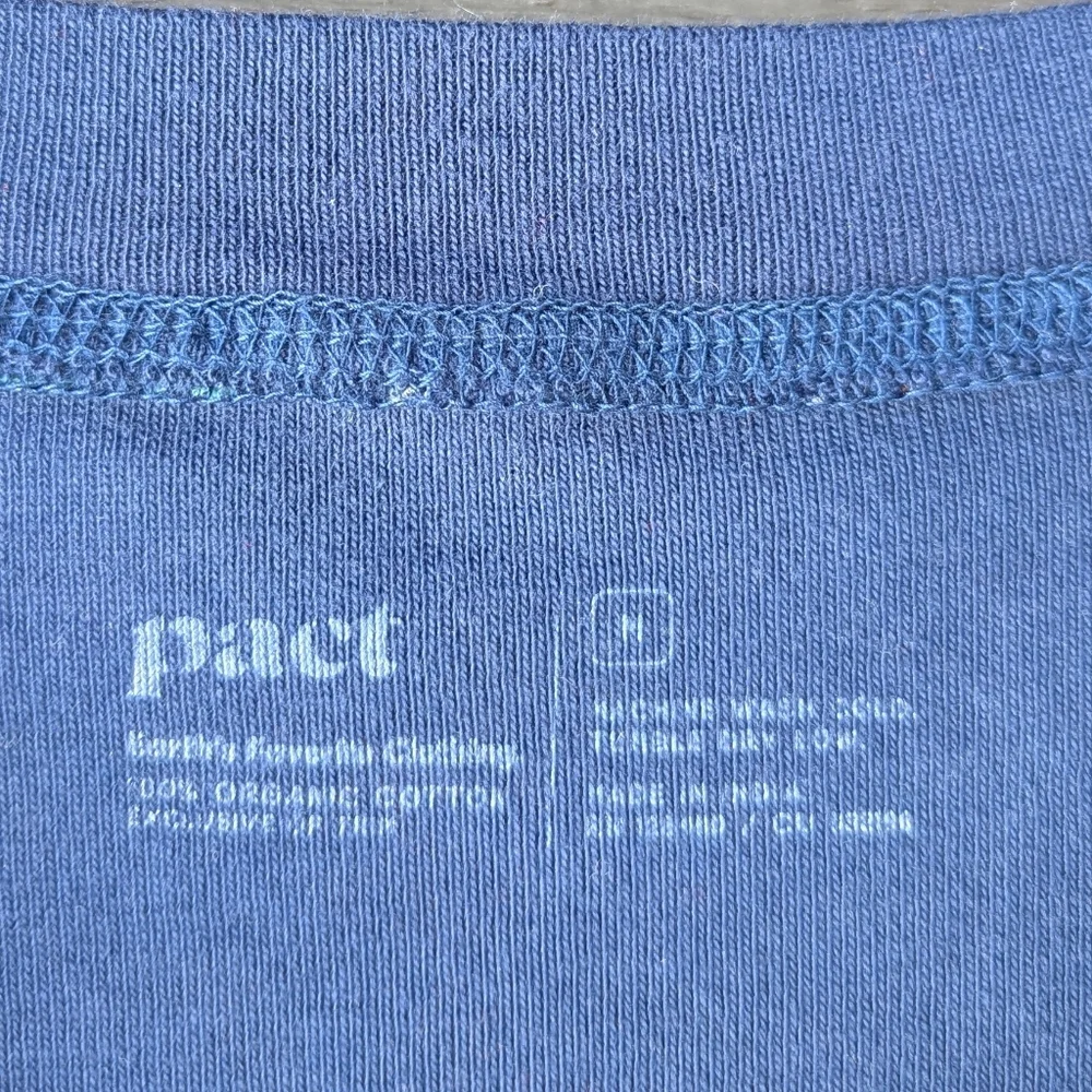 Pact Hibernation Navy Blue Snowy Trees Pajama Set Size Medium